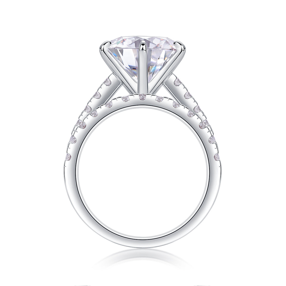 Brilliant Moissanite Bridal Set – Elegant 925 Silver Finish | Zariah Gold™